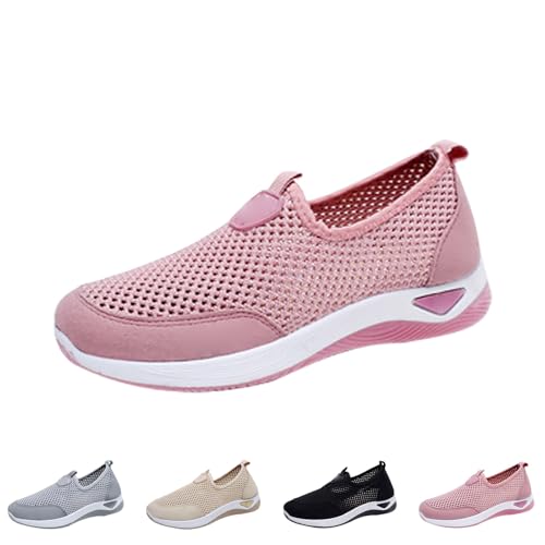 FGUUTYM Orthopädische Sandalen Damen Atmungsaktiv Sneaker Freizeit Leichtgewichts Sportschuhe Laufschuhe Running Tennis Walkingschuhe Fitnessstudio Turnschuhe Breite Fuß Bequeme Joggingschuhe von FGUUTYM