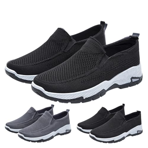 FGUUTYM Orthopädische Schuhe Herren Outdoor Slip On Walkingschuhe Mit Luftkissen Leicht Bequem Sneaker Leichte Jogging Running Laufschuhe Lässige Turnschuhe Freizeitschuhe Straßenlaufschuhe von FGUUTYM