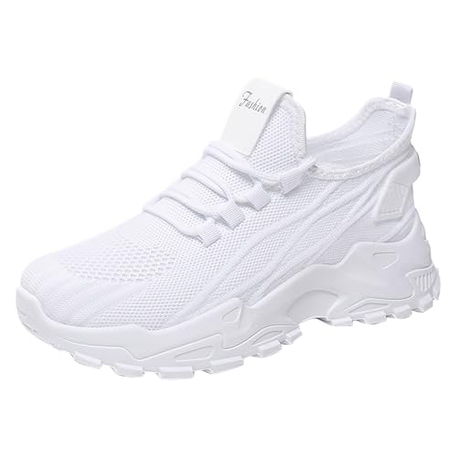 FGUUTYM Orthopädische Schuhe Outdoor Slip On Walkingschuhe Mit Luftkissen Weite H Damen Herren Sneaker Leichte Lässige Turnschuhe Freizeitschuhe Straßenlaufschuhe Mesh Atmungsaktives Freizeitschuhe von FGUUTYM