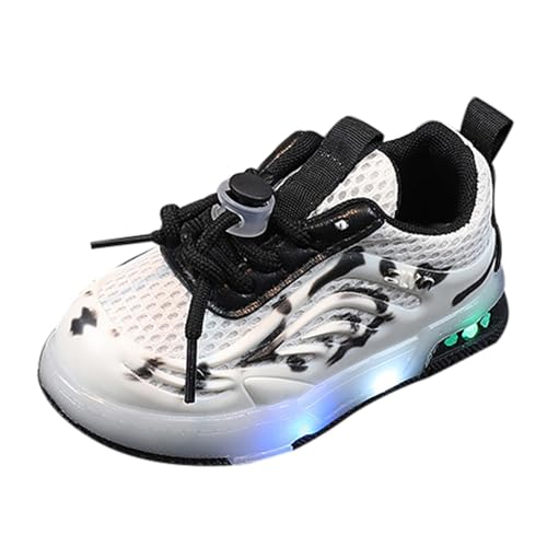 FGUUTYM Outdoor Sneaker Schnürschuhe Leuchtende Schuhe Kinderschuhe Junge Mädchen Babyschuhe Atmungsaktive Schuhe Kinder Freizeitschuhe Dicker Boden Turnschuhe Walkingschuhe Tennisschuhe von FGUUTYM