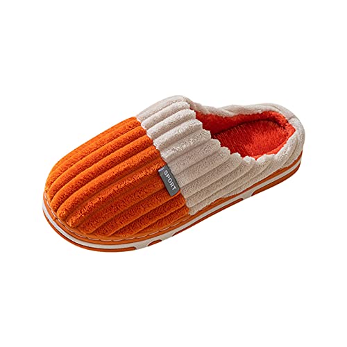 FGUUTYM Pantoletten Plüsch Winter Warme Hausschuhe Für Herren Damen Gefütterte Geschlossene Fleecegefüttert Filzpantoffeln Mit Memory Foam Hauspantoffeln Bequem Weich Flauschige Slippers Pantoffeln von FGUUTYM