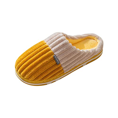 FGUUTYM Pantoletten Plüsch Winter Warme Hausschuhe Für Herren Damen Gefütterte Geschlossene Fleecegefüttert Filzpantoffeln Mit Memory Foam Hauspantoffeln Bequem Weich Flauschige Slippers Pantoffeln von FGUUTYM