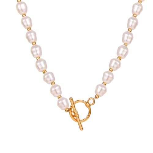 FGUUTYM Perlenkette Trendy OT Schnalle Liebe Anhänger Halsband Kette Internet Rot Accessoires Kalter Wind Pullover Halsband Kette Ketten Für Damen Liebe (AL, One Size) von FGUUTYM