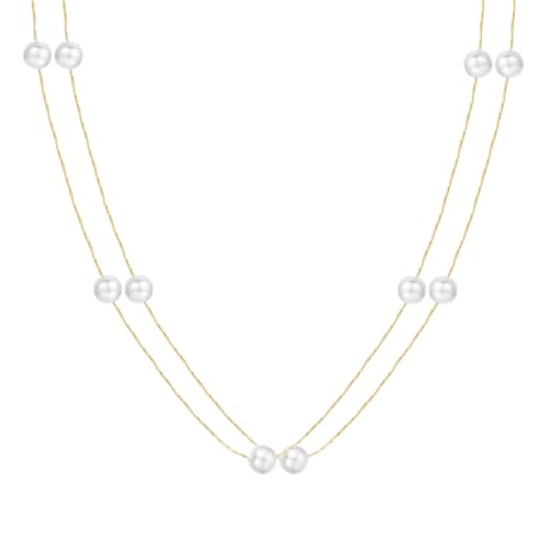 FGUUTYM Perlenkette Trendy OT Schnalle Liebe Anhänger Halsband Kette Internet Rot Accessoires Kalter Wind Pullover Halsband Kette Ketten Für Damen Liebe (D, One Size) von FGUUTYM