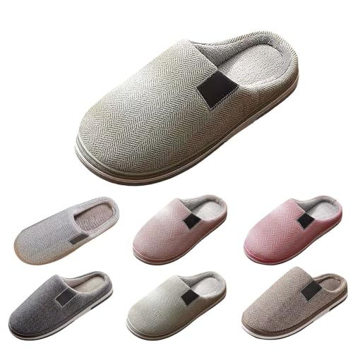 FGUUTYM Plüsch-Hausschuh Herren Damen Winter Warme Pantoffeln Weiche Leichte Bequem Slipper Filzhausschuhe Flauschiger Memory Foam Gemütliche Filzpantoffeln Winterschuhe Für Drinnen Und Draußen von FGUUTYM