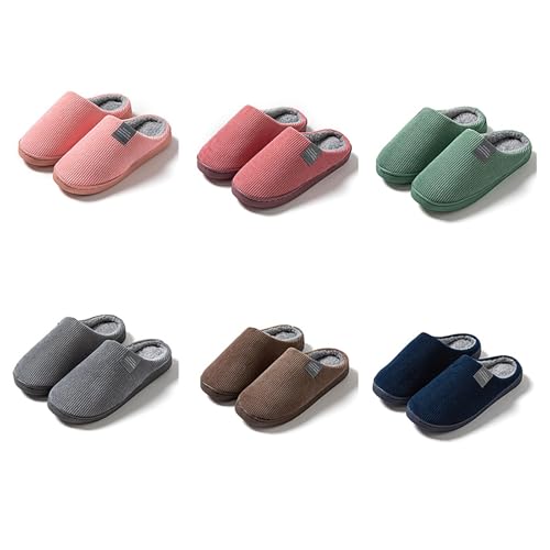 FGUUTYM Plüsch-Hausschuh Herren Damen Winter Warme Pantoffeln Weiche Leichte Bequem Slipper Filzhausschuhe Flauschiger Memory Foam Gemütliche Filzpantoffeln Winterschuhe Für Drinnen Und Draußen von FGUUTYM