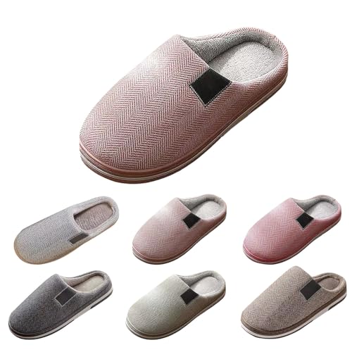 FGUUTYM Plüsch-Hausschuh Herren Damen Winter Warme Pantoffeln Weiche Leichte Bequem Slipper Filzhausschuhe Flauschiger Memory Foam Gemütliche Filzpantoffeln Winterschuhe Für Drinnen Und Draußen von FGUUTYM