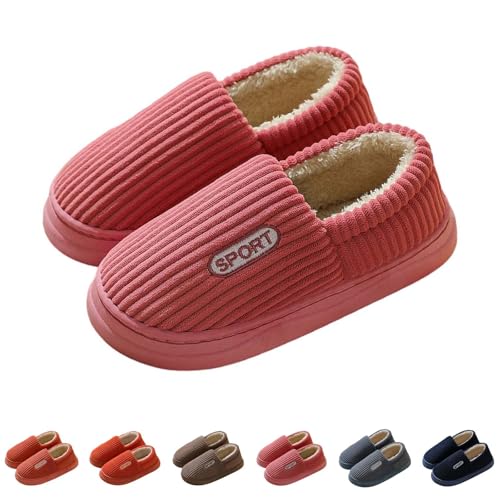 FGUUTYM Plush Pantoffeln Damen Herren Winter Warme Hausschuhe Geschlossen Slippers Weiche Bequeme Filzpantoffeln Drinnen Schlafzimmerschuhe Flauschige Winterhaushausschuhe für drinnen und draußen von FGUUTYM