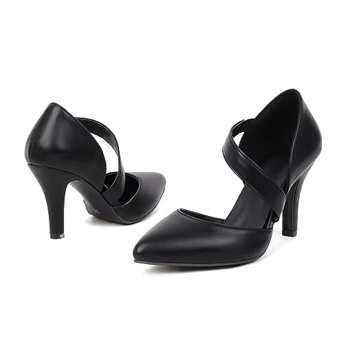 Pumps Damen Sandaletten Damen Mit Absatz Riemchensandalen High Heels Absatzschuhe Abendschuhe Party Hochzeitsschuhe Slingback Kleid Schuhe Geschlossene Sandalen Riemchenpumps Stiletto Schuhe von FGUUTYM