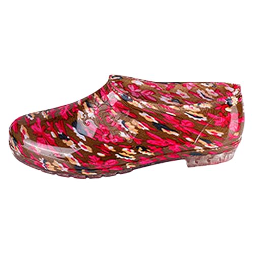 FGUUTYM Regenschuhe-Herren-Kurz Gummistiefel Wasserdicht Gummischuhe Ankle Stiefel Gartenschuhe Stiefeletten Rutschfeste Bequeme Reitstiefeletten Angelstiefel Geeignet Regentag Reisen Angeln 36-41EU von FGUUTYM