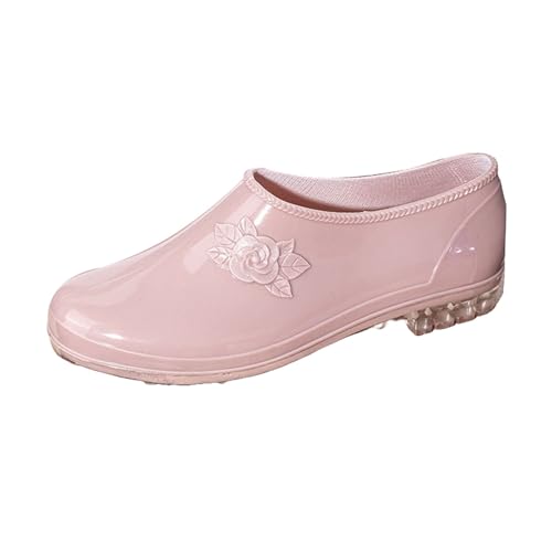 FGUUTYM Regenschuhe-Herren-Kurz Gummistiefel Wasserdicht Gummischuhe Ankle Stiefel Gartenschuhe Stiefeletten Rutschfeste Bequeme Reitstiefeletten Angelstiefel Geeignet Regentag Reisen Angeln 36-41EU von FGUUTYM