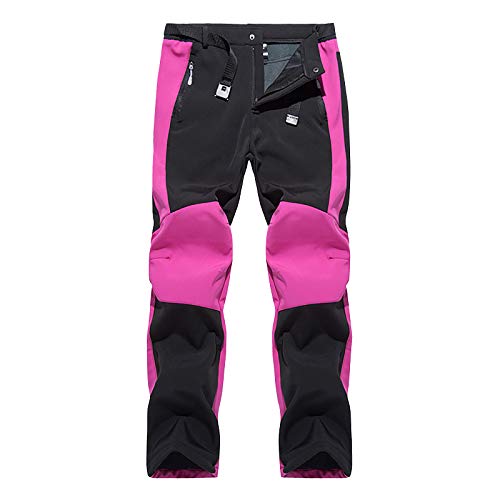 FGUUTYM Schneehose Damen wasserdicht gefüttert Skihose Hosenträgerhose Outdoorhose Winddichte Softshellhose Warme Snowboardhose Skilanglaufhose Thermohose Trekkinghose Wanderhose Ski Pant Skifahren von FGUUTYM