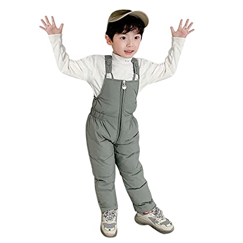 FGUUTYM Skihose Kinder Mädchen: Winterhose Winddicht Warm Jumpsuit Plus Samt Kälteschutz Outdoor Strampler Ski Hose Jungen Kleinkind Spielanzug Overall Skianzug Baby Thermohose Schneehose von FGUUTYM