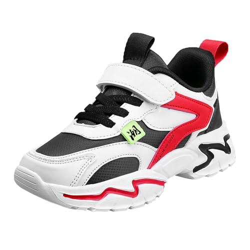 FGUUTYM Sneaker Outdoor Laufschuhe Klassische Jungen Mädchen Sportschuhe Dicker Boden Turnschuhe Atmungsaktiv Mesh Freizeitschuhe Schnürschuhe Weich Comfort Walkingschuhe Kinderschuhe Tennisschuhe von FGUUTYM