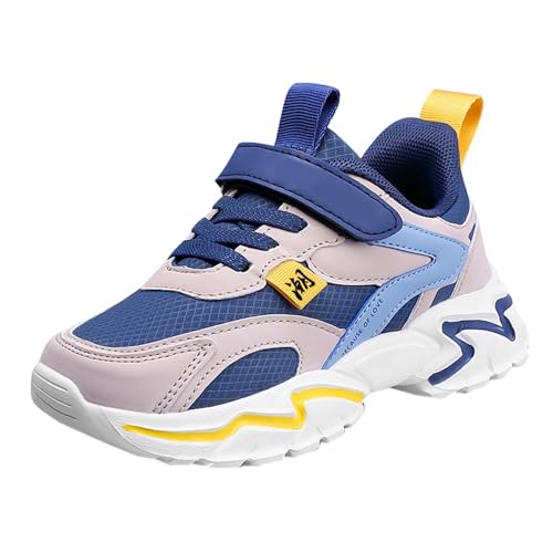 FGUUTYM Sneaker Outdoor Laufschuhe Klassische Jungen Mädchen Sportschuhe Dicker Boden Turnschuhe Atmungsaktiv Mesh Freizeitschuhe Schnürschuhe Weich Comfort Walkingschuhe Kinderschuhe Tennisschuhe von FGUUTYM
