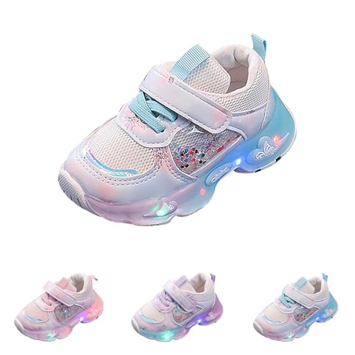 FGUUTYM Sneaker Unisex-Kinder Leicht Atmungsaktiv Barfuß Sportschuhe Mit Blinkenden Modische Licht Leuchtschuhe Kinderschuhe Outdoor Sports Laufschuhe Sportschuhe Fitnessschuhe Blinkende Schuhe von FGUUTYM