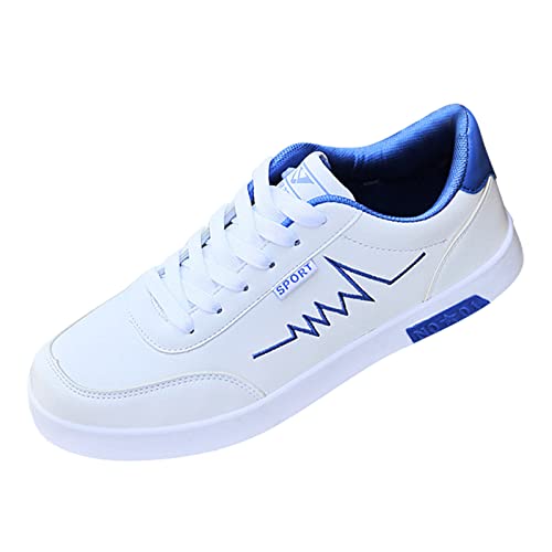 FGUUTYM Sportschuhe Herren Weiß Basketball: Sneaker Laufschuhe Runnig Fitness Turnschuhe Walkingschuhe Freizeit Flache Schuhe Einzelne Schuhe Rutschfest Straßenlaufschuhe Freizeitschuhe von FGUUTYM