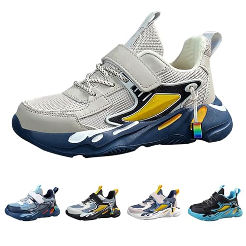 FGUUTYM Sportschuhe Kinder Laufschuhe Jungen Mädchen Sneaker Outdoor rutschfest Turnschuhe Leicht Atmungsaktiv Mesh Hallenschuhe Kinderschuhe Freizeitschuhe Trail Running Tennisschuhe 26-40 von FGUUTYM