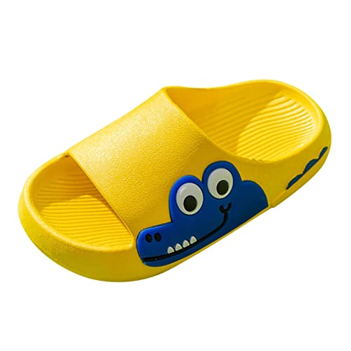 FGUUTYM Strand Outdoor atmungsaktive rutschfeste weiche dicke Unterseite Rutschen Hausschuhe niedliche Gartenschuhe Hausschuhe Für Kinder Mädchen (Yellow, 25 Toddler) von FGUUTYM