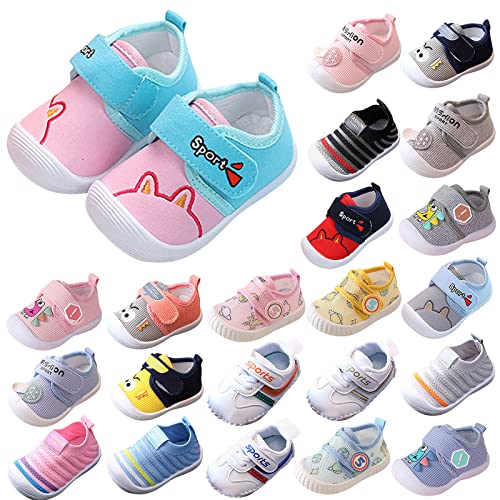 FGUUTYM Turnschuhe Mädchen Kleinkind Junge Unisex Kinder Weich Slip On Leichte Laufschuhe Schulschuhe Laufen Schuhe Für Baby Atmungsaktiv Lauflernschuhe Freizeitschuhe Bequem Flache Schuhe von FGUUTYM