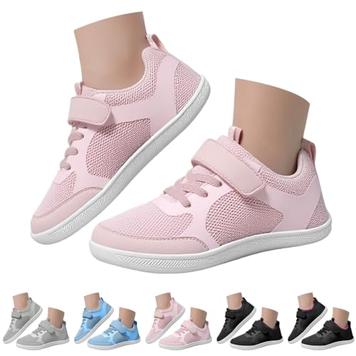 FGUUTYM Unisex Kinder-Lauf-Sneaker Barfußschuhe Breite Junge Mädchen Minimalistische Laufschuhe für Fitness Traillauf Freizeit Atmungsaktiv Leicht rutschfest Sneaker Komfortable Sportschuhe von FGUUTYM
