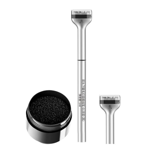 FGUUTYM Unteres Wimpernstempel-Set, 2-in-1-Set für Eyeliner und unteren Wimpernstempel, 36 Stunden anhaltendes Make-up, unterer Wimpernstempel, schweißfester Eyeliner, (Black, One Size) von FGUUTYM