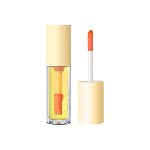 FGUUTYM Warm Changing Fruit Lip Oil Water Gloss Lip Glaze Moisturizing Feuchtigkeitsspendende und nährende Lippenlotion 2ml Schminke (C, One Size) von FGUUTYM