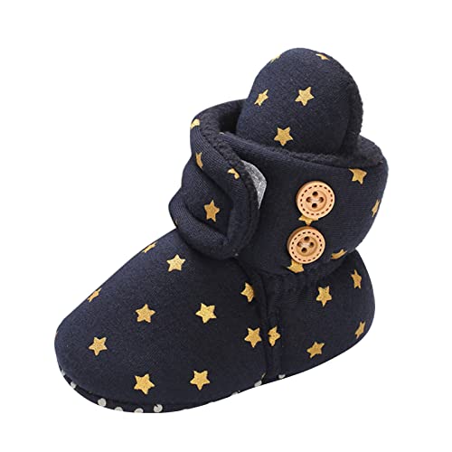 FGUUTYM Winterschuhe Baby Mädchen - Warm Gefüttert Winter Babystiefel mit Weiche Sohlen Erste Schuhe Winterstiefel Krippe Schuhe Kleinkind Jungen Schneestiefel Babyschuhe Baumwoll Krabbelschuhe von FGUUTYM