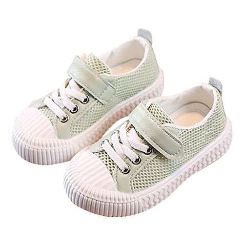 FGUUTYM dünne Mesh-Gummisohle leichte atmungsaktive rutschfeste Freizeit-Sportschuhe für Schlupf Turnschuhe (Green, 23.5 Infant) von FGUUTYM