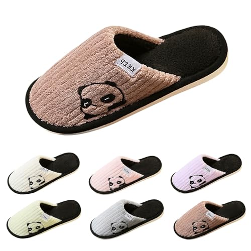 Flauschig Hausschuhe Damen Herren Pantoffeln Niedliche Weiche Bequeme Filzpantoffeln Warme Plüsch Kuschelige Schlappen Slippers Plüschhausschuhe Schlafzimmerschuhe Comfy Fluffy Pantoletten von FGUUTYM