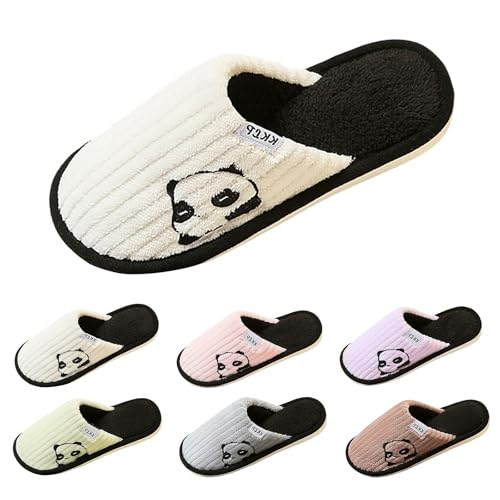 Flauschig Hausschuhe Damen Herren Pantoffeln Niedliche Weiche Bequeme Filzpantoffeln Warme Plüsch Kuschelige Schlappen Slippers Plüschhausschuhe Schlafzimmerschuhe Comfy Fluffy Pantoletten von FGUUTYM