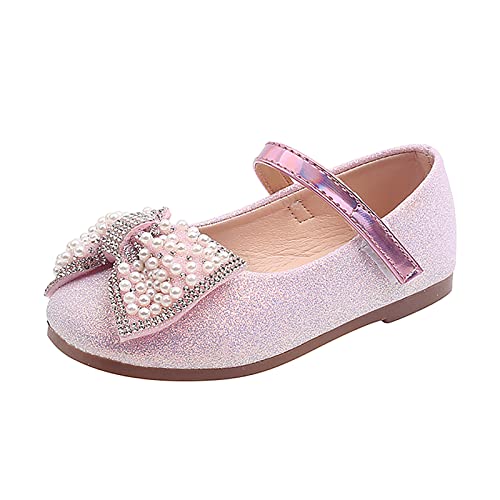 Glitzer Shinning Abendschuhe Mädchen Tanzschuhe Mädchen Flache Schuhe Ballerina Schuhe Mädchen Glitzer Prinzessin Schuhe Mädchen Elegant Prinzessin-Schuhe Mary Jane Schuhe Gymnastikschuhe von FGUUTYM