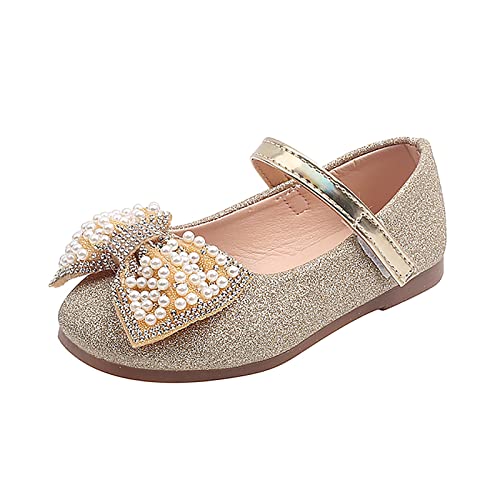 Glitzer Shinning Abendschuhe Mädchen Tanzschuhe Mädchen Flache Schuhe Ballerina Schuhe Mädchen Glitzer Prinzessin Schuhe Mädchen Elegant Prinzessin-Schuhe Mary Jane Schuhe Gymnastikschuhe von FGUUTYM