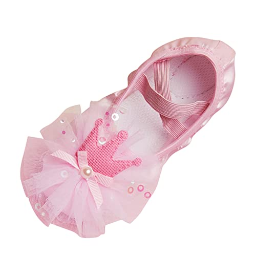 Kinder Prinzessinnen Schuhe - Kinder Tanzschuhe Ballettschuhe Mädchen Elegant Kinderschuhe Weicher Sohle Ballerina Schuhe Zehen Indoor Yoga Trainingsschuhe Mädchen Mary Jane Schuhe von FGUUTYM