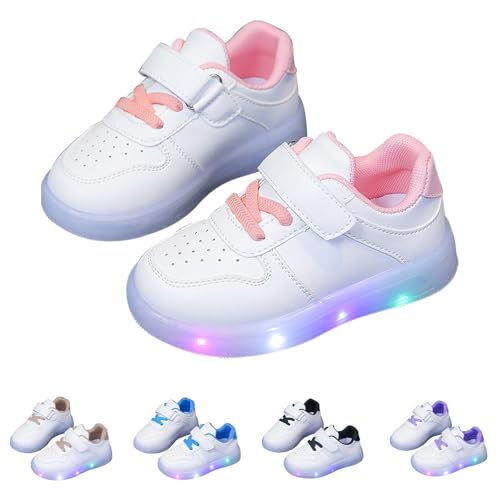 Kinder-Sneaker Mit Glitzersohle, Gummi, Flach, Glitzernd, Freizeitschuhe Für Jungen Und Mädchen, Leicht, Atmungsaktiv, rutschfest, Outdoor, Lauflern-Sportschuhe Plateau-Lässige Schuhe Kinder-Sneaker Mit Glitzersohle, Gummi, Flach, Glitzernd, Freizeitschuhe Für Jungen Und Mädchen, Leicht, Atmungsaktiv, rutschfest, Outdoor, Lauflern-Sportschuhe Plateau-Lässige Schuhe von FGUUTYM