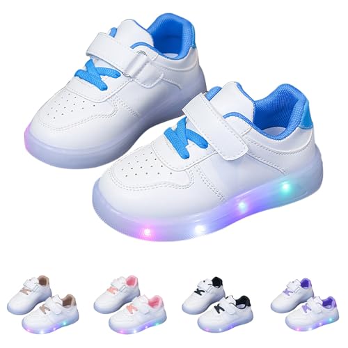 Kinder-Sneaker Mit Glitzersohle, Gummi, Flach, Glitzernd, Freizeitschuhe Für Jungen Und Mädchen, Leicht, Atmungsaktiv, rutschfest, Outdoor, Lauflern-Sportschuhe Plateau-Lässige Schuhe Kinder-Sneaker Mit Glitzersohle, Gummi, Flach, Glitzernd, Freizeitschuhe Für Jungen Und Mädchen, Leicht, Atmungsaktiv, rutschfest, Outdoor, Lauflern-Sportschuhe Plateau-Lässige Schuhe von FGUUTYM