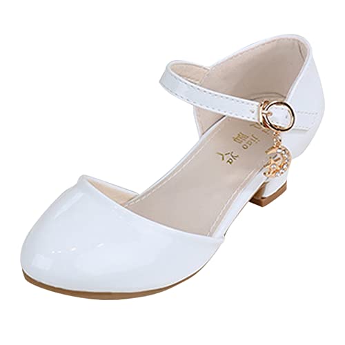 Kinderschuhe MäDchen 33: Prinzessin Schuhe Festliche Schuhe Performance Kommunionsschuhe Hochzeitsschuhe mit Absatz Kleid Schuhe Einzelne Schuhe Kinder Tanzschuhe Schulschuhe von FGUUTYM