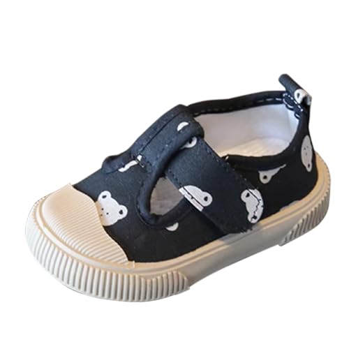 Kinderschuhe Mit Bären-Druck Plateau-Lässige Schuhe Slip-On-Sneakers aus Canvas rutschfeste Gummisohle Mesh Atmungsaktiv Outdoor-Freizeitschuhe Sportschuhe Für Babys von FGUUTYM
