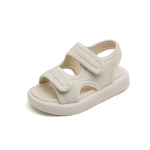 Kleinkind Mädchen Sandalen Urlaub Kinder Leder Sandaletten Wandersandalen Weiche Sohle Strandschuhe Solide Ledersandalen Sommer Open Toe Schuhe Sommerschuhe Mädchenschuhe von FGUUTYM
