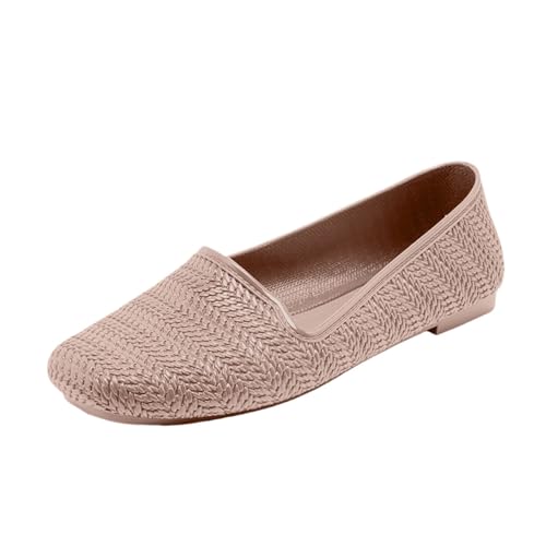 Loafer Damen Ballerinas Flache Kleid Schuhe Frühling Sommerschuhe Slip On Schuhe Halbschuhe Pumps Damenschuhe Ballerinaschuhe Freizeitschuhe Walking Schlupfschuhe Barufsschuhe Strandschuhe von FGUUTYM