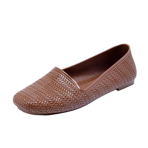 Loafer Damen Ballerinas Flache Kleid Schuhe Frühling Sommerschuhe Slip On Schuhe Halbschuhe Pumps Damenschuhe Ballerinaschuhe Freizeitschuhe Walking Schlupfschuhe Barufsschuhe Strandschuhe von FGUUTYM
