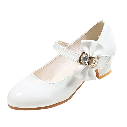 Mädchen High Heels Mary Jane Schuhe Mit Absatz Knöchelriemchen Mode Süße Und Elegant Sandalen Abendschuhe Stöckelschuhe Prinzessinnenschuhe Hochzeitsschuhe Festliche Party von FGUUTYM