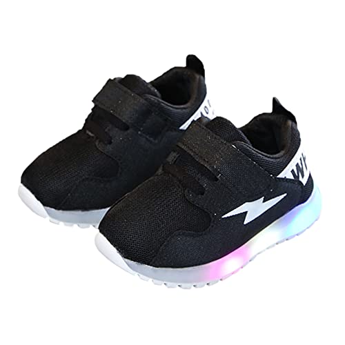 Mädchen Kinder Babyschuhe,Kleinkind Walking Sneaker,Kinder Rutschfest Freizeitschuhe,Sportschuhe mit Klettverschluss,Atmungsaktiv Turnschuhe 1-5 Jahre,Mädchen Kinder Beleuchtete Schuhe,Mädchen von FGUUTYM