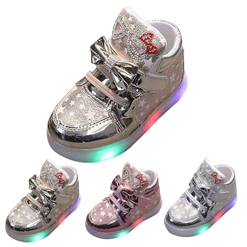 Mädchen Sneaker, Fashion Light Baby Beleuchtete Schuhe 22, Herbst Sport Boots Babyschuhe, Kinder Laufschuhe 25, Glitzer Schuhe Kinderschuhe 21-30, Outdoor Casual Sportschuhe Walkingschuhe Mädchen Sneaker, Fashion Light Baby Beleuchtete Schuhe 22, Herbst Sport Boots Babyschuhe, Kinder Laufschuhe 25, Glitzer Schuhe Kinderschuhe 21-30, Outdoor Casual Sportschuhe Walkingschuhe von FGUUTYM