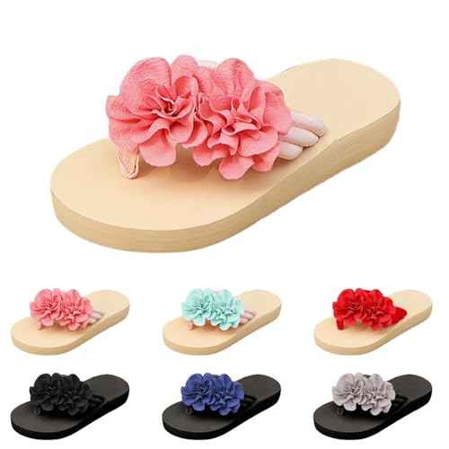 Orthopädische Pantoletten Flip Flops Damen Sommer PU-Leder Hausschuhe Mit Blumen Peep Toe Schlappen Flache Leicht Strand Zehentrenner Arch Support Rutschfest Sommerschuhe Badelatschen Orthopädische Pantoletten Flip Flops Damen Sommer PU-Leder Hausschuhe Mit Blumen Peep Toe Schlappen Flache Leicht Strand Zehentrenner Arch Support Rutschfest Sommerschuhe Badelatschen von FGUUTYM