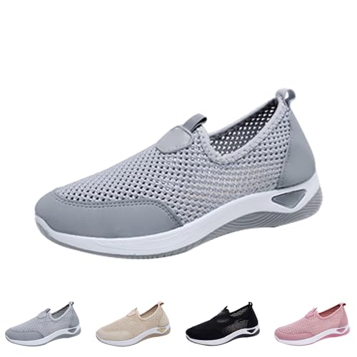 Orthopädische Sandalen Damen Atmungsaktiv Sneaker Freizeit Leichtgewichts Sportschuhe Laufschuhe Running Tennis Walkingschuhe Fitnessstudio Turnschuhe Breite Fuß Bequeme Joggingschuhe von FGUUTYM