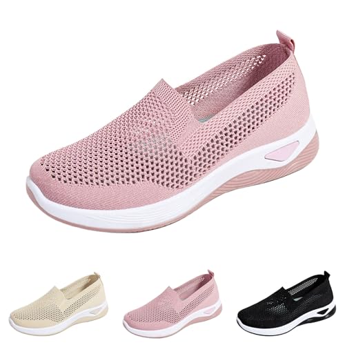 Orthopädische Schuhe Damen, Leichte und Atmungsaktive Walkingschuhe Leicht Weite H Lässige Komfort Laufschuhe Bequeme Outdoor Sommerschuhe Turnschuhe Memory Schaum Sneaker Sportschuhe von FGUUTYM
