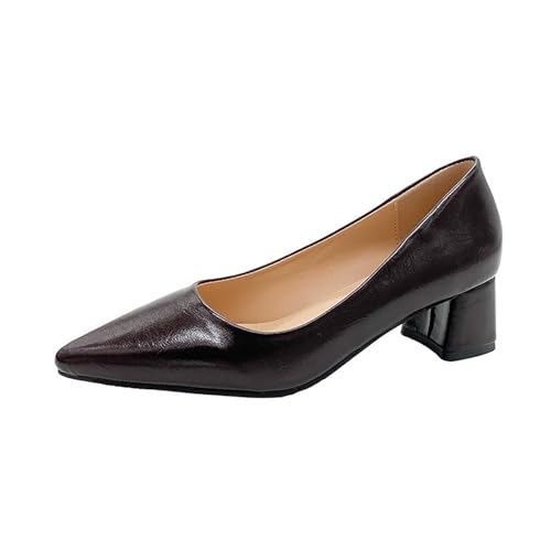 Pumps Damen High Heels Hochzeitsschuhe Absatzschuhe Mit Blockabsatz Kleid Schuhe Mary Jane Schuhe Damenschuhe Elegant Und Bequem Halbschuhe Brautschuhe Abendschuhe Anzugschuhe Spitzenschuhe von FGUUTYM