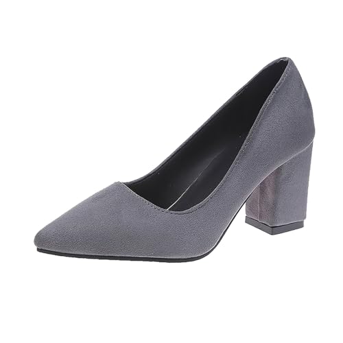 Pumps Damen High Heels Hochzeitsschuhe Kleid Schuhe Absatzschuhe Mary Jane Schuhe Mit Blockabsatz Abendschuhe Damenschuhe Elegant Und Bequem Spitzenschuhe Party Halbschuhe Anzugschuhe Brautschuhe von FGUUTYM