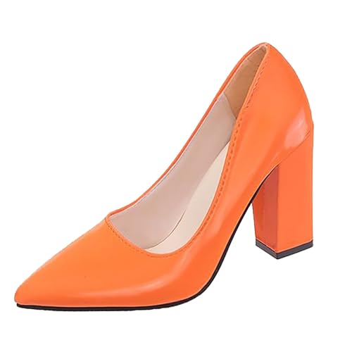 Pumps Damen High Heels Hochzeitsschuhe Kleid Schuhe Mary Jane Schuhe Damenschuhe Elegant Und Bequem Absatzschuhe Abendschuhe Mit Blockabsatz Spitzenschuhe Party Halbschuhe Anzugschuhe Brautschuhe von FGUUTYM